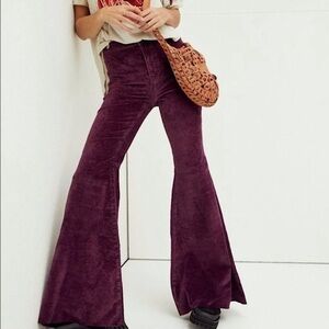 We The Free “Just Float On” Purple Flare Pants